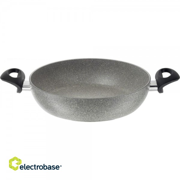 BALLARINI Ferrara deep frying pan with 2 handles 28 cm granite FERG3K0.28D image 5