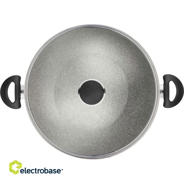 BALLARINI Ferrara Wok frying pan with 2 granite handles 36 cm FERR8KD.36D image 2