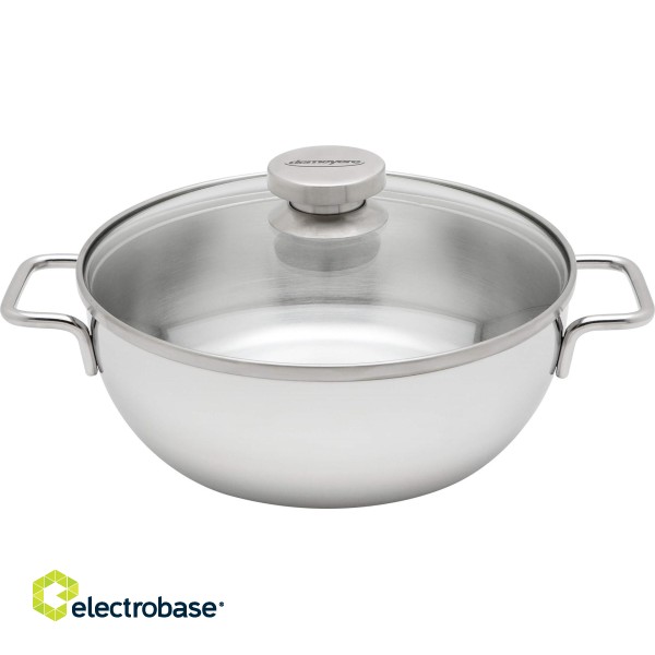 Deep frying pan with 2 handles and lid DEMEYERE Apollo 7 24 cm