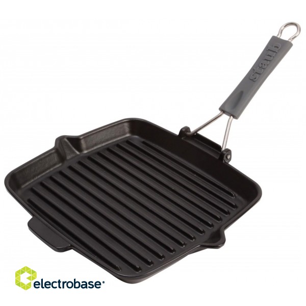 STAUB IRON 40509-344-0 grill pan Cast iron 24 cm Black фото 1