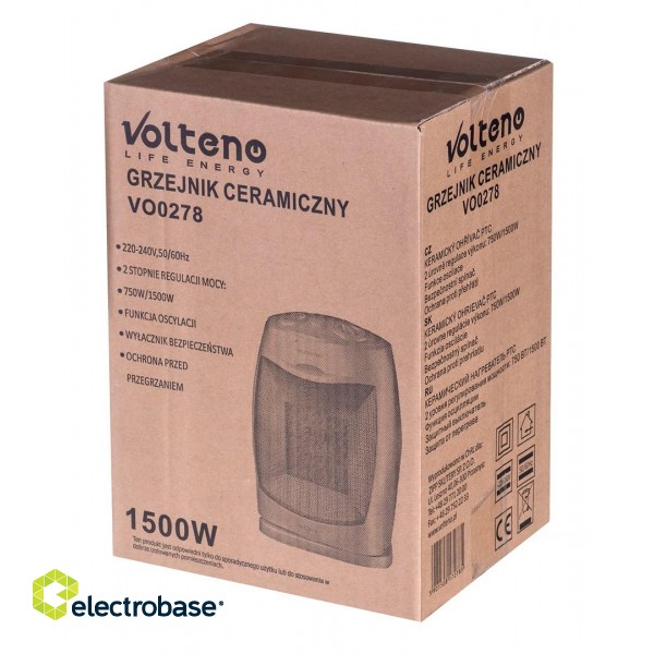 Ceramic radiator 1500W VO0278 Volteno image 4