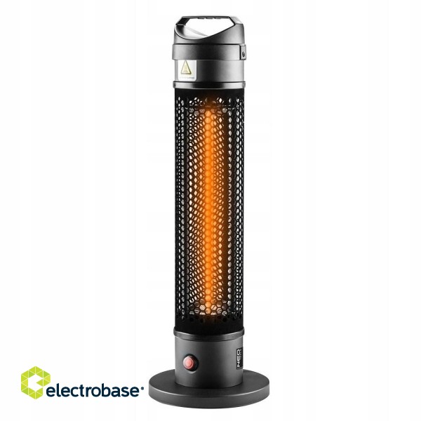 NEO TOOLS 90-035 electric space heater Infrared Indoor & outdoor 1000 W Black paveikslėlis 1