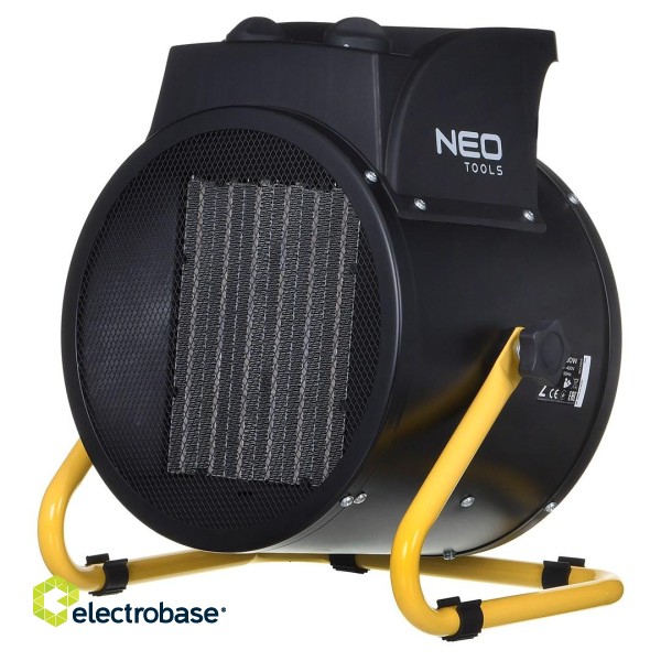 NEO TOOLS 90-064 electric space heater Ceramic PTC 5000 W Black фото 1