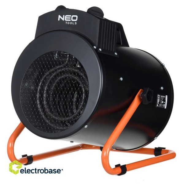 NEO TOOLS 90-069 electric space heater Stainless steel 5000 W IPX4 Black image 1
