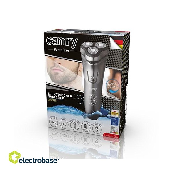 Camry Premium CR 2925 men's shaver Rotation shaver Trimmer Grey image 10