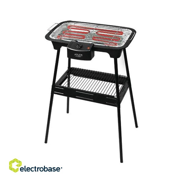 Adler AD 6602 Grill Tabletop Electric Black 2000 W image 1