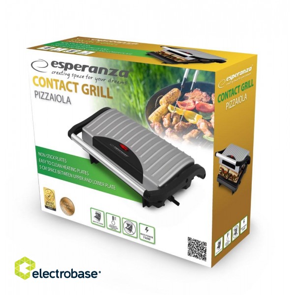 Esperanza EKG005 Electric grill 750W Inox image 3