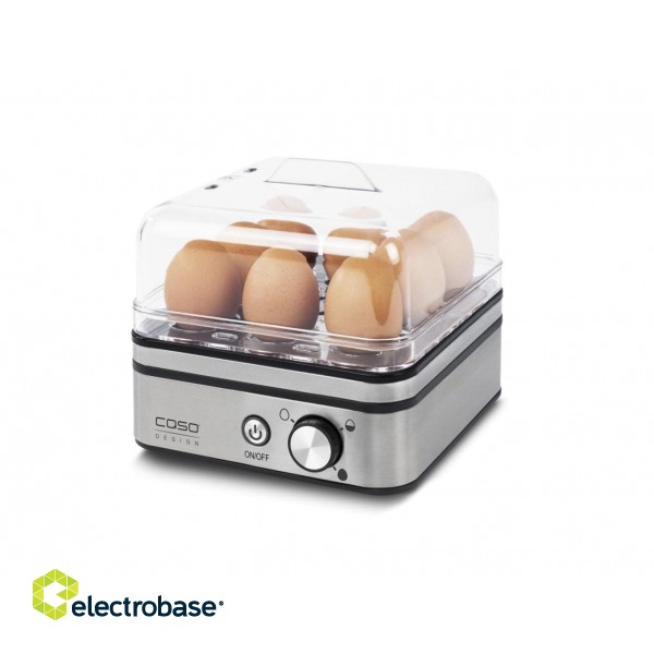 Caso E9 egg cooker 8 egg(s) 400 W Stainless steel, Transparent image 4