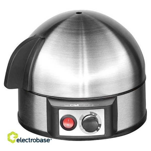Clatronic EK 3321 egg cooker 7 egg(s) 400 W Black, Stainless steel paveikslėlis 1