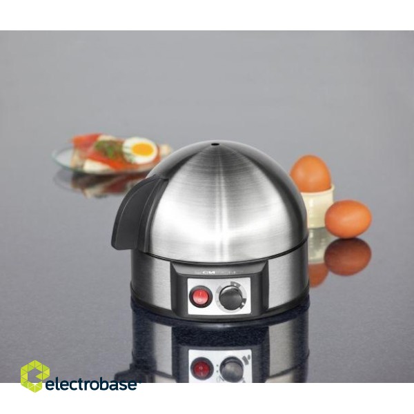 Clatronic EK 3321 egg cooker 7 egg(s) 400 W Black, Stainless steel paveikslėlis 2