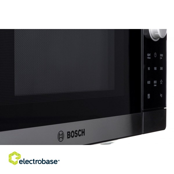 Bosch Serie 2 FFL023MS2 microwave Countertop Solo microwave 20 L 800 W Black, Stainless steel фото 6