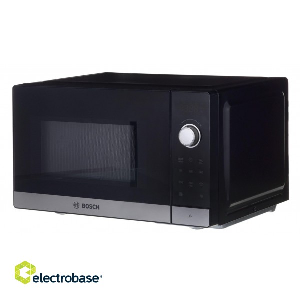 Bosch Serie 2 FFL023MS2 microwave Countertop Solo microwave 20 L 800 W Black, Stainless steel фото 8