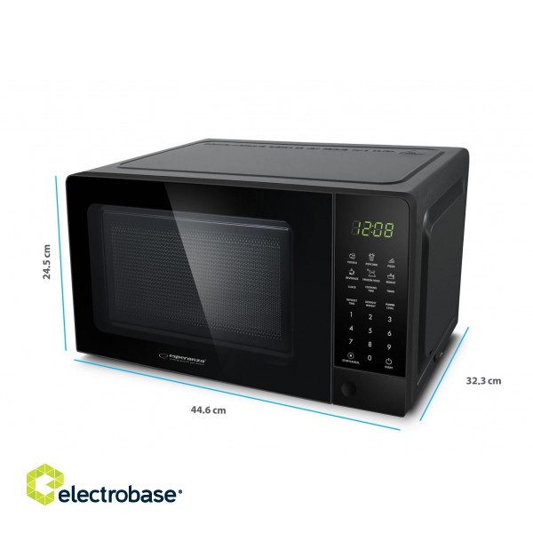 Esperanza EKO009 Microwave Oven 1100W Black paveikslėlis 3