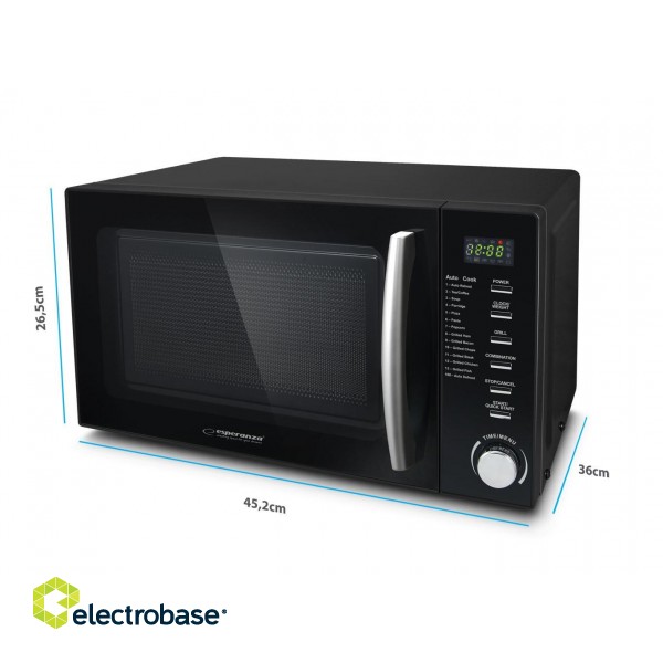 Esperanza EKO010 Microwave Oven 1200W Black фото 4
