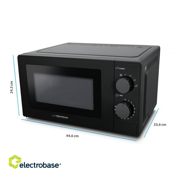 Esperanza EKO011K Microwave Oven 1100W Black image 3