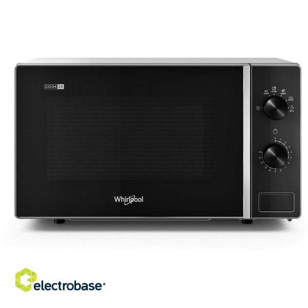 Whirlpool MWP 101 SB microwave Countertop Solo microwave 20 L 700 W Black, Silver фото 4
