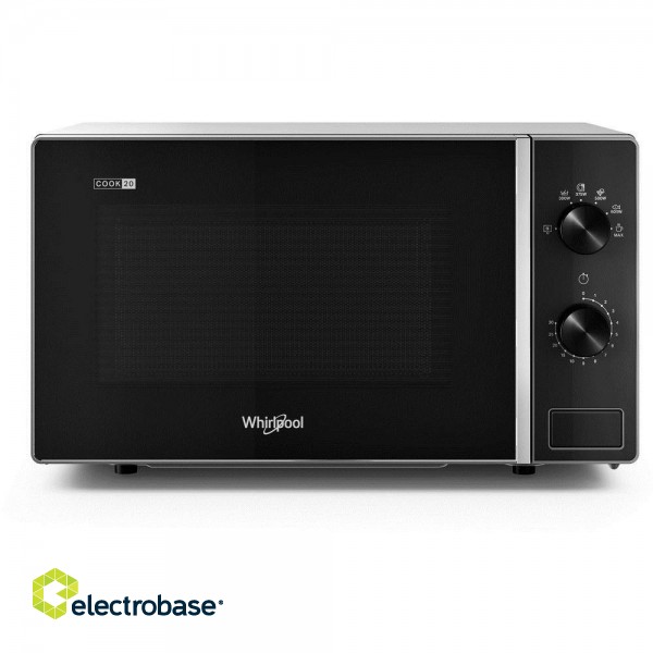 Whirlpool MWP 101 SB microwave Countertop Solo microwave 20 L 700 W Black, Silver image 4