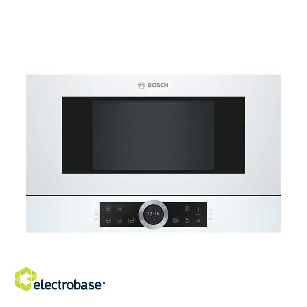 Bosch Serie 8 BFR634GW1 microwave Built-in Solo microwave 21 L 900 W White image 1