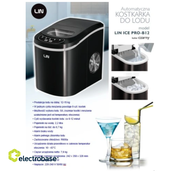 Portable ice maker LIN ICE PRO-B12 black image 5