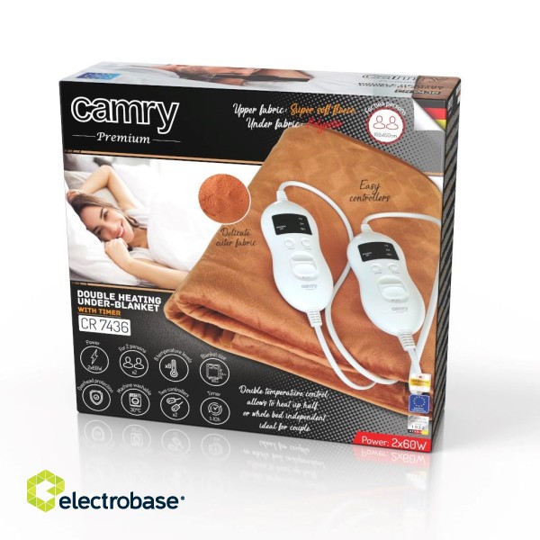 CAMRY CR 7436 electric blanket фото 4