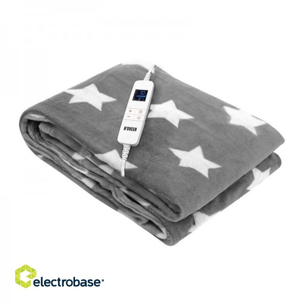 ELECTRIC BLANKET NOVEEN EB651 GREY STAR SUPER SOFT 180X130CM image 1