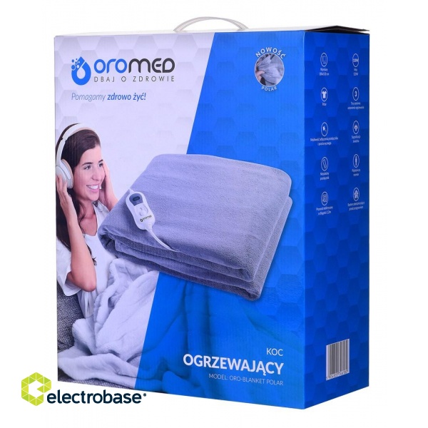 OROMED Electric underblanket 120 W, 130 x 180 cm фото 4