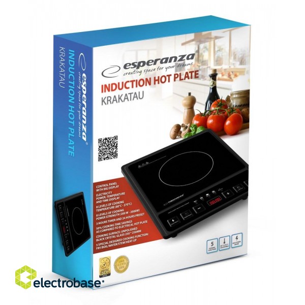 Esperanza EKH011 Black induction cooker paveikslėlis 2