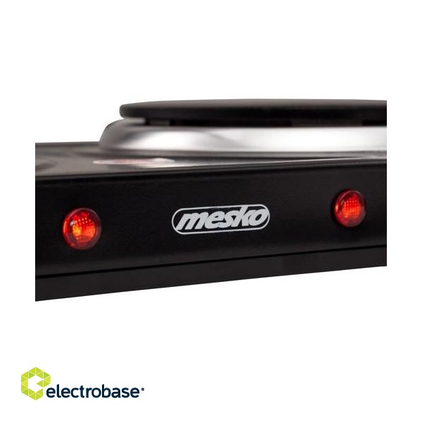 Mesko Home MS 6509 hob Black Countertop Sealed plate 2 zone(s) image 4