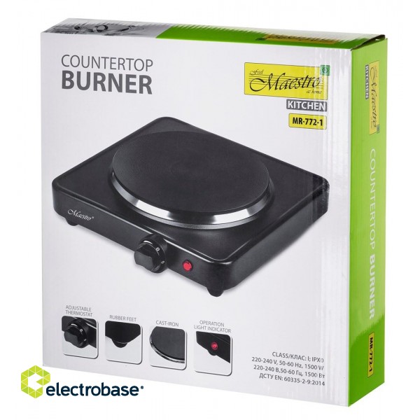 Single burner electric cooker MR-772-1 MAESTRO image 4