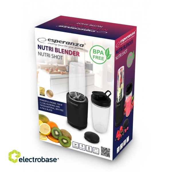 Esperanza EKM029 Nutri blender / Personal blender 6in1 700W Black image 4