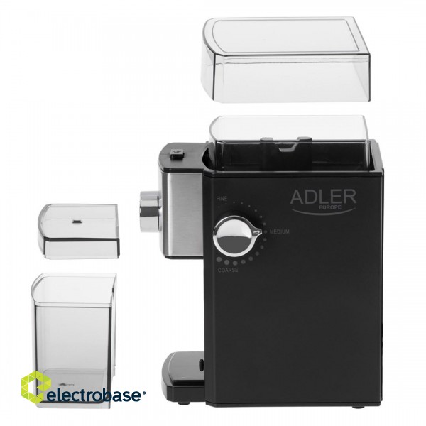 Adler AD 4448 coffee grinder 300 W Black paveikslėlis 4