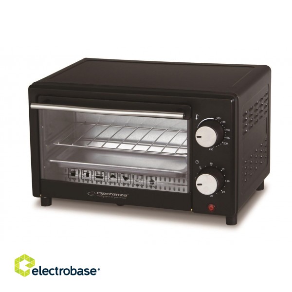 Esperanza EKO004 toaster oven 10 L 900 W Black Grill фото 3