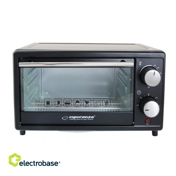 Esperanza EKO004 toaster oven 10 L 900 W Black Grill paveikslėlis 7