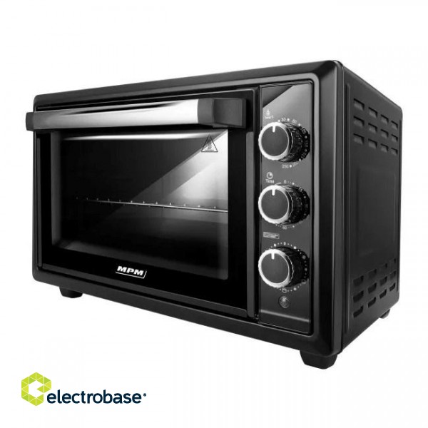 MPM MPE-28/T - Electric Oven with Thermo-circulation System, black image 2