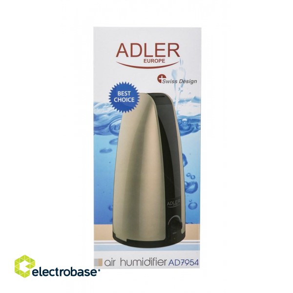 Adler AD 7954 humidifier 1 L Black, Gold 18 W фото 3