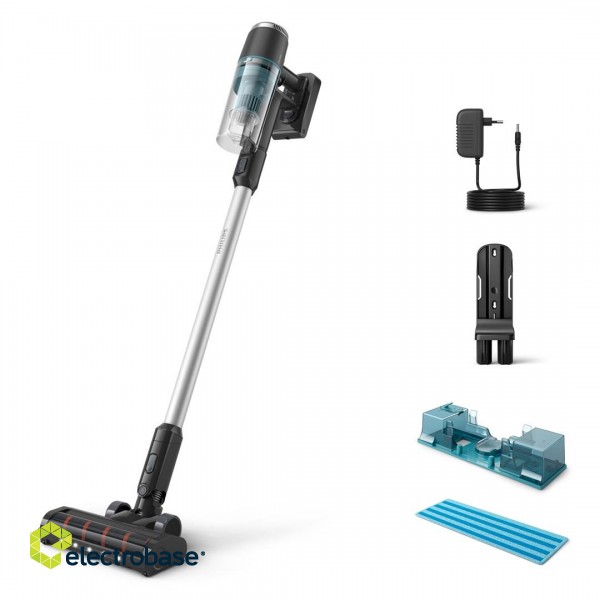 Philips 3000 series XC3131/01 stick vacuum/electric broom Battery Dry Bagless Black, Blue image 1