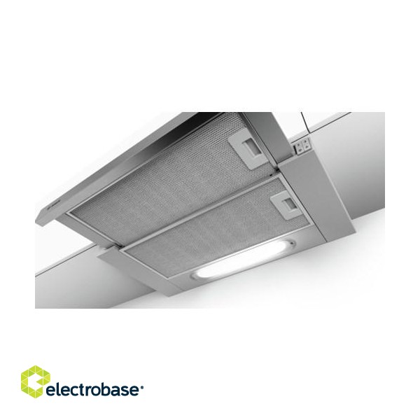 Bosch Serie 4 DFT63AC50 cooker hood Semi built-in (pull out) Silver 360 m³/h D image 3