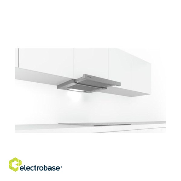 Bosch Serie 4 DFT63AC50 cooker hood Semi built-in (pull out) Silver 360 m³/h D image 4