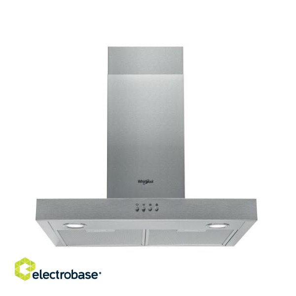 Whirlpool AKR 558/3 IX cooker hood 428 m3/h Wall-mounted Stainless steel image 1