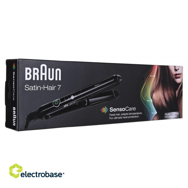Braun Satin Hair 7 SensoCare ST780 Straightening iron Black 2 m image 8