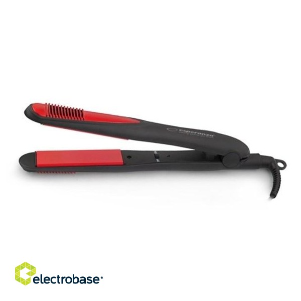Esperanza EBP004 hair styling tool Straightening iron Black,Red 35 W image 4