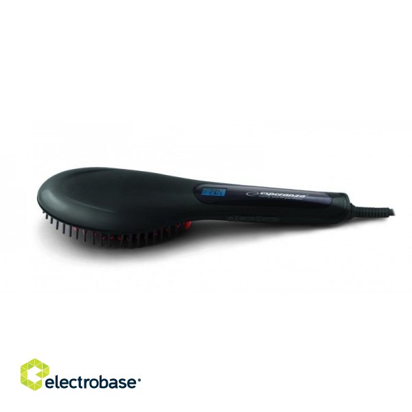 Esperanza EBP006 hair styling tool Straightening brush Black 1.8 m 50 W image 1