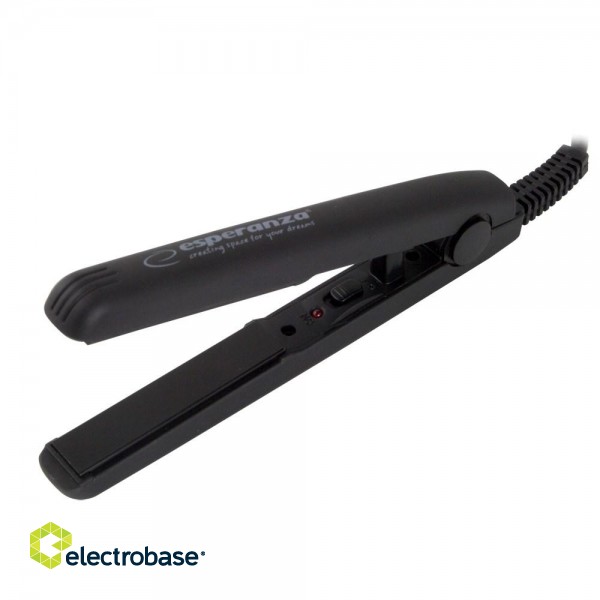 Esperanza EBP008 hair styling tool Straightening iron Warm Black 22 W image 2