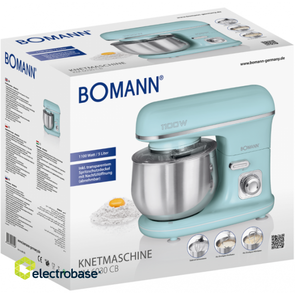 Bomann KM 6030 CB food processor 1100 W 5 L Mint colour image 3