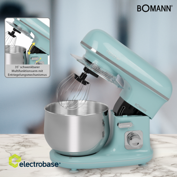 Bomann KM 6030 CB food processor 1100 W 5 L Mint colour image 5