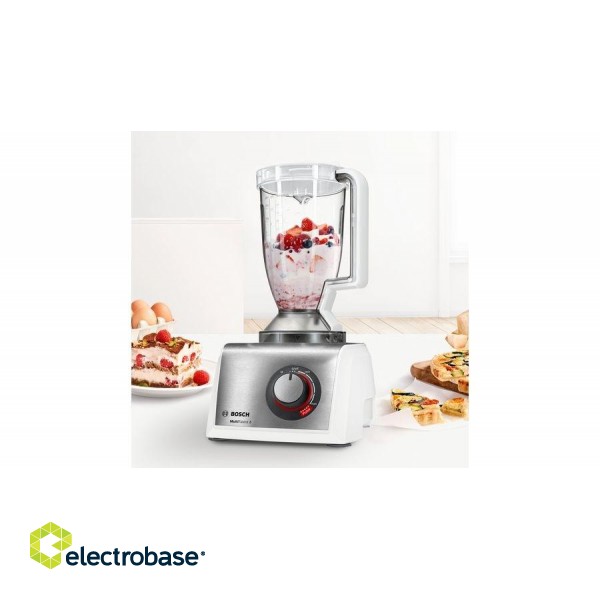 Bosch MC812S820 food processor 1250 W 3.9 L Stainless steel, White image 4
