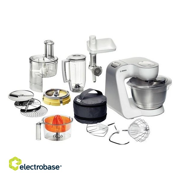 Bosch Styline food processor 900 W 3.9 L Stainless steel, White image 1