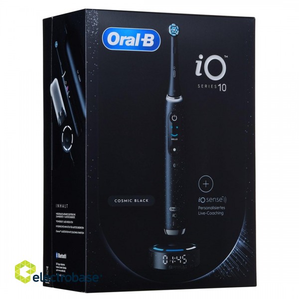 ORAL-B iO Series 10 Cosmic Black Electric toothbrush + iO Sense charger Black image 6
