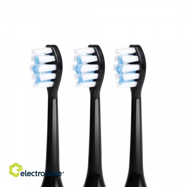 Promedix PR-750 B Electric Sonic Toothbrush IPX7 Black, Travel Case, 5 Operation Modes, Timer, 3 Power Levels, 3 Exchangable Heads paveikslėlis 2