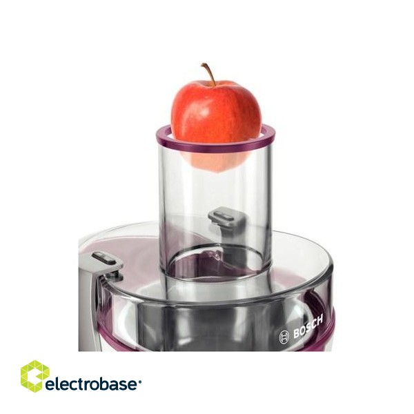 Bosch MES25C0 juice maker Centrifugal juicer 700 W Cherry (fruit), Transparent, White paveikslėlis 8
